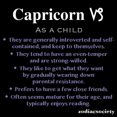 Capricorn As A Child